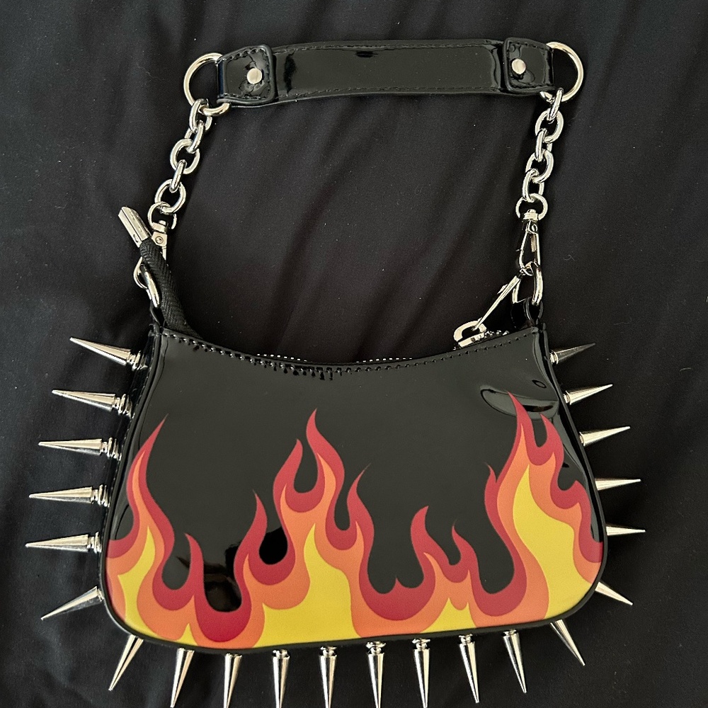 CURRENT MOOD "SELL MY SOUL" SPIKED SHOULDER BAG